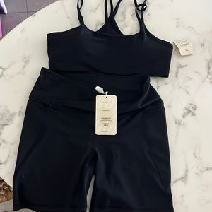 Fabletics Cute biker short and bra top set